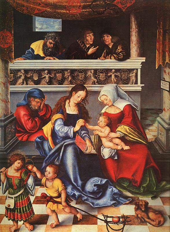 Lucas  Cranach The Holy Family oil painting image